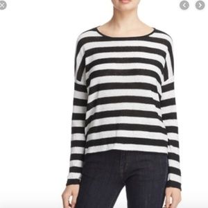 Eileen Fisher 100% Organic Linen Striped Sweater